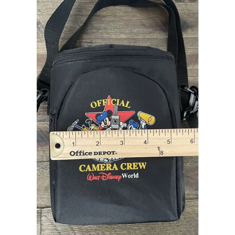 Vintage Walt Disney World Camera Crew Bag/Case w Strap 2 Pocket Mickey Mouse WDW